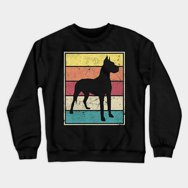 Great Dane Retro Vintage classic Crewneck Sweatshirt by bridgewalker